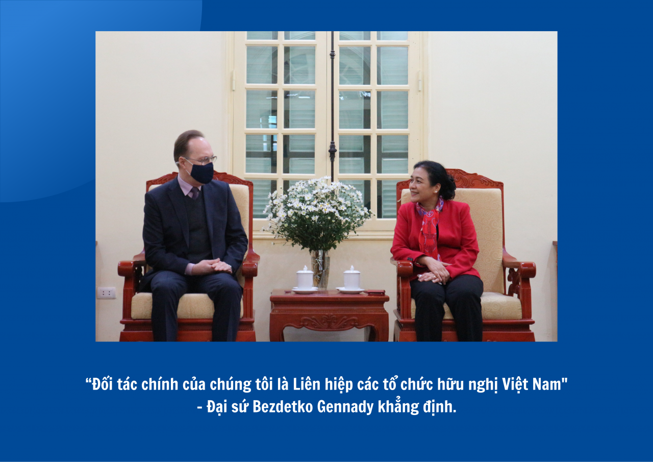 Đại sứ Bezdetko Gennady: Đối ngoại nhân dân chiếm một vị trí đặc biệt trong quan hệ song phương Nga-Việt