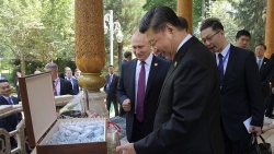 Tổng thống Putin chúc mừng sinh nhật ông Tập Cận Bình bằng...một thùng kem