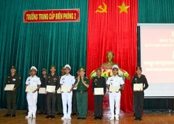 77 cán bộ quân đội Hoàng gia Campuchia tốt nghiệp khóa tiếng Việt tại Trường Trung cấp Biên phòng 2