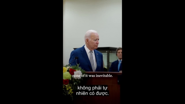 Tổng thống Joe Biden: Chuyến thăm Việt Nam là thời khắc lịch sử