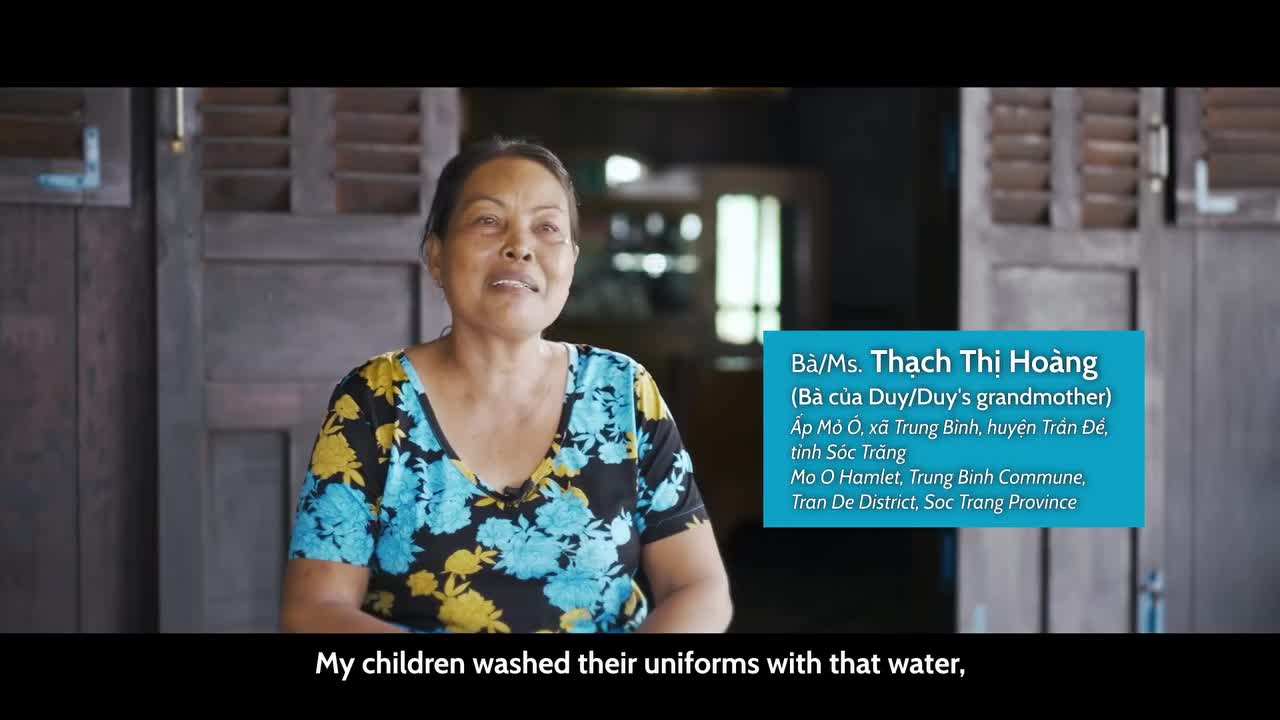 UNICEF hỗ trợ người dân Sóc Trăng có nước sạch bằng năng lượng mặt trời